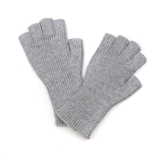 Grey Long Wrist Fingerless Gloves by Peace of Mind